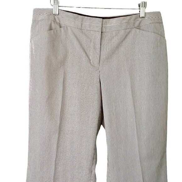 Express trousers, boot cut, medium rise,  pinstripes - Picture 3 of 14